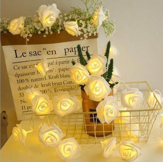 "LED Rose Flower Lights – Beautiful and Illuminating Floral Decor for Romantic and Elegant Settings"