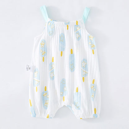 "Baby Sling Bag and Sleeveless One-Piece - Cute and Comfy Outfit for Your Little One