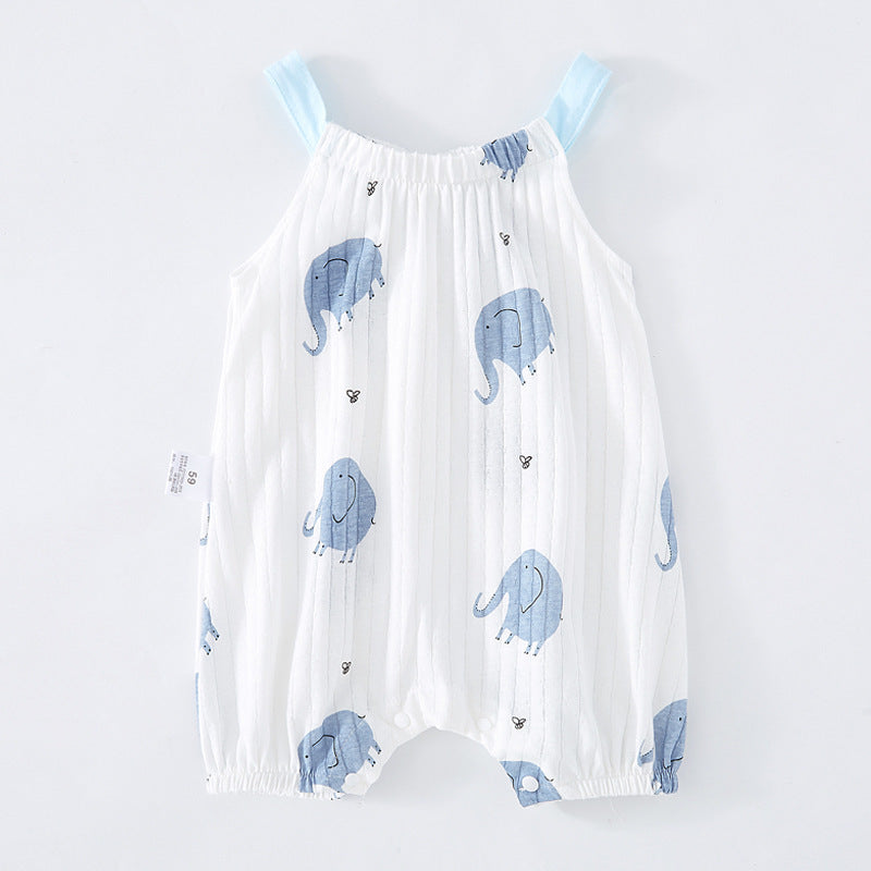 "Baby Sling Bag and Sleeveless One-Piece - Cute and Comfy Outfit for Your Little One