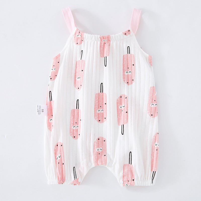 "Baby Sling Bag and Sleeveless One-Piece - Cute and Comfy Outfit for Your Little One