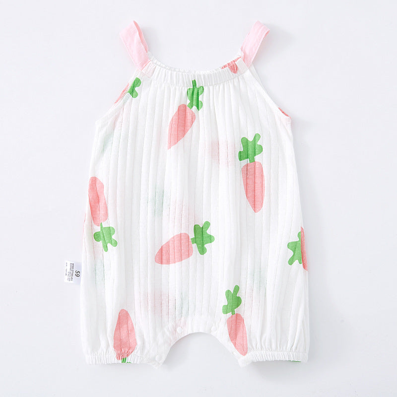"Baby Sling Bag and Sleeveless One-Piece - Cute and Comfy Outfit for Your Little One