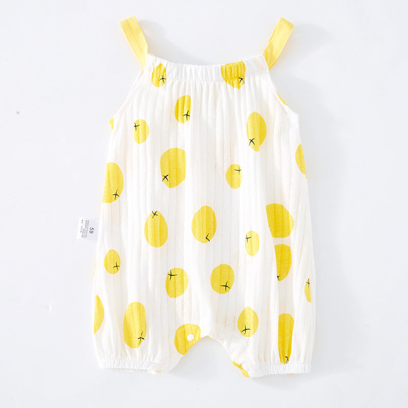 "Baby Sling Bag and Sleeveless One-Piece - Cute and Comfy Outfit for Your Little One