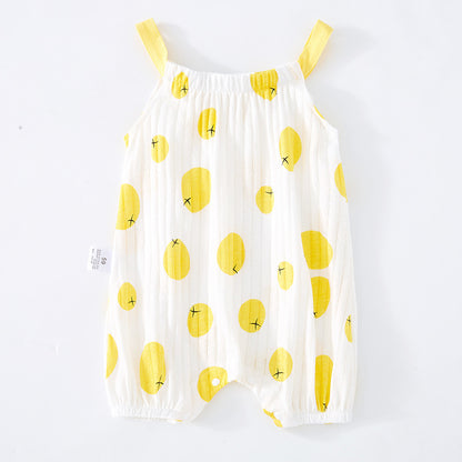 "Baby Sling Bag and Sleeveless One-Piece - Cute and Comfy Outfit for Your Little One