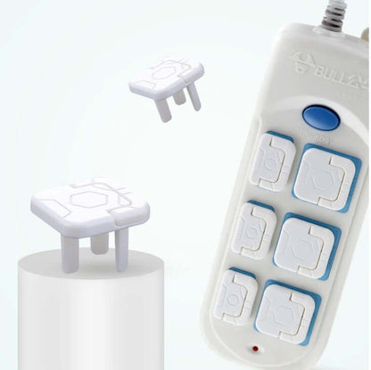 Child safety socket covers made of ABS resin, ensuring baby protection by securing two-phase and three-phase electrical outlets.