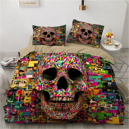 Four-Piece Marble Pillowcase Bedding Set - Luxurious Home Textile for Stylish Sleep Spaces