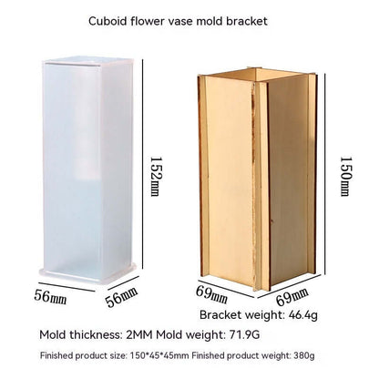Epoxy mold for creating simple flower vases, perfect for dried flowers and living room decoration”