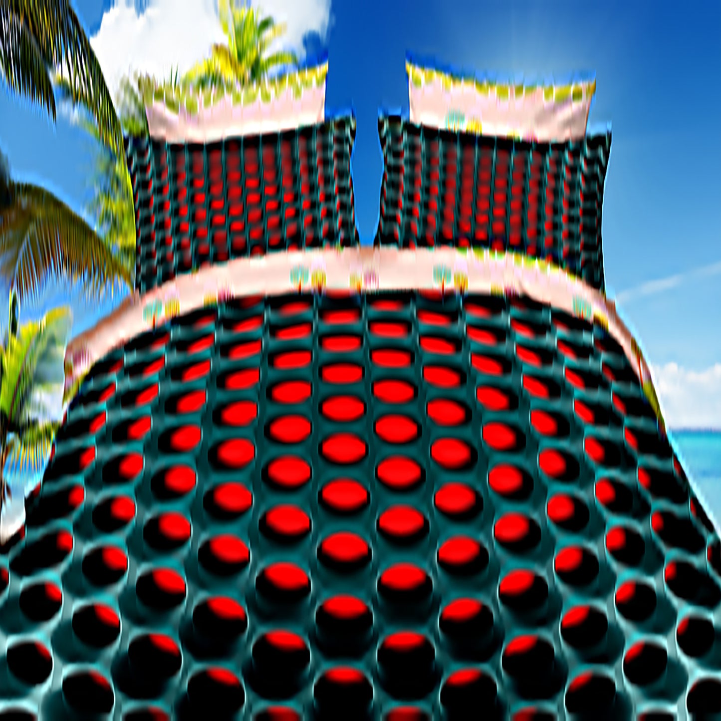 Three-Piece Honeycomb Duvet Cover Set - Stylish Home Textile for Cozy Bedrooms"