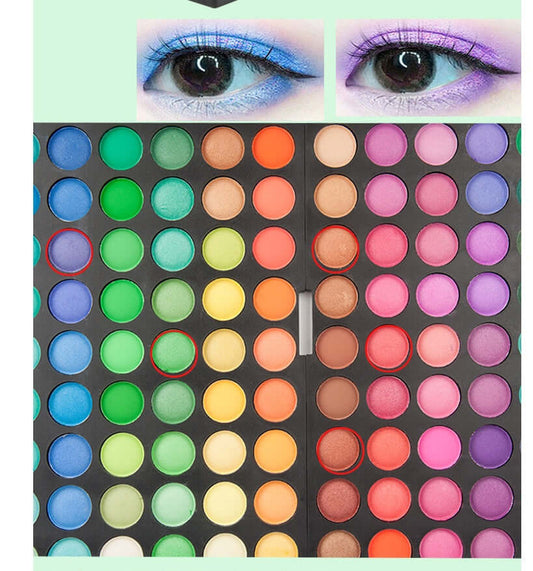 "120-Color Eye Shadow Make-Up Tray – Versatile Palette with a Wide Range of Vibrant Shades for Endless Eye Makeup Looks"