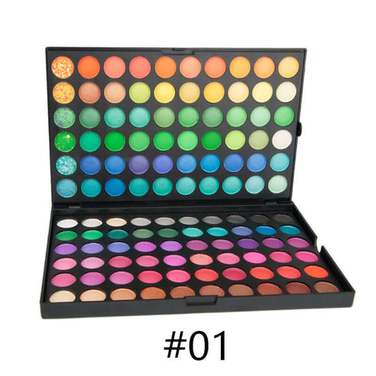 "120-Color Eye Shadow Make-Up Tray – Versatile Palette with a Wide Range of Vibrant Shades for Endless Eye Makeup Looks"