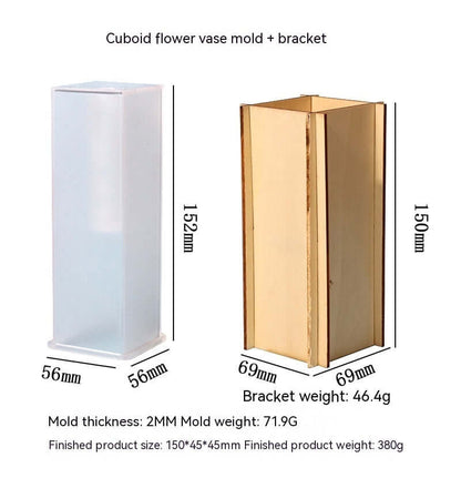 Epoxy mold for creating simple flower vases, perfect for dried flowers and living room decoration”