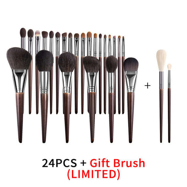 "Natural Makeup Brush Set – Goat Hair Eyeshadow Brushes for Precision and Effortless Application of Eye Makeup"