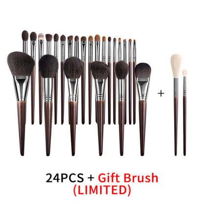"Natural Makeup Brush Set – Goat Hair Eyeshadow Brushes for Precision and Effortless Application of Eye Makeup"