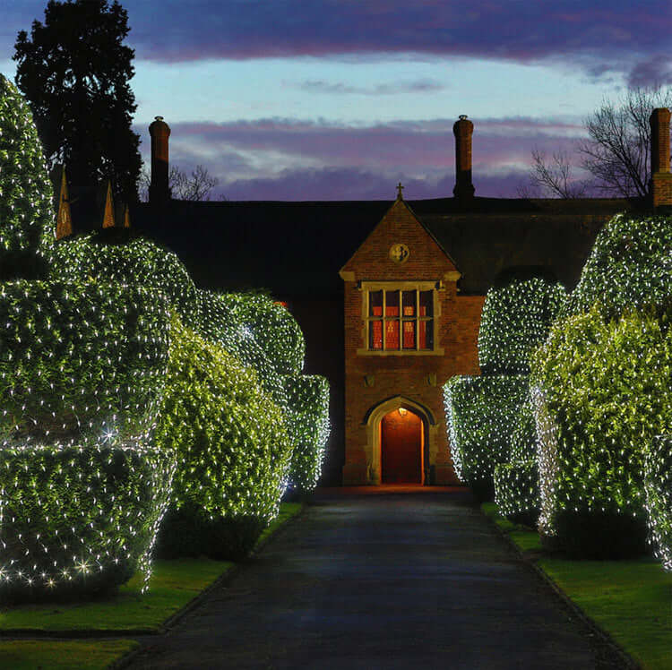 "Christmas LED String Lights – Waterproof Fishnet Lights with Starry Design for Outdoor Holiday and Wedding Decorations"
