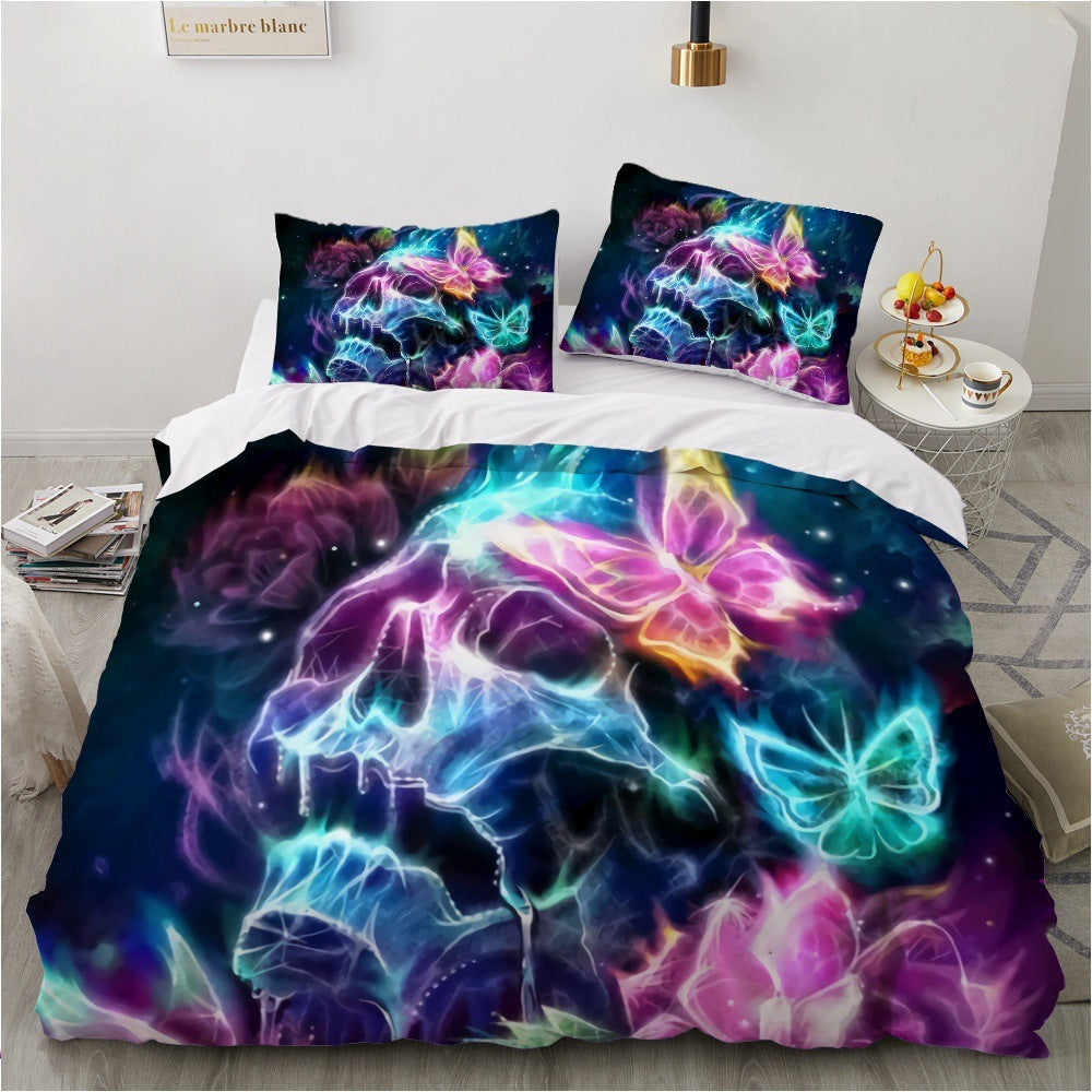 Four-Piece Marble Pillowcase Bedding Set - Luxurious Home Textile for Stylish Sleep Spaces