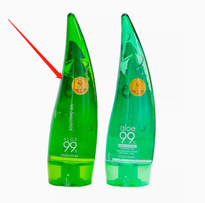 Aloe vera gel bottles for moisturizing and skin hydration, rich in amino acids and polysaccharides for effective water retention.