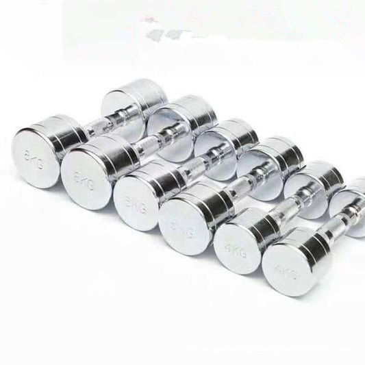 “Pure Steel Electroplated Dumbbell – Home Fitness Gym Equipment for Durable and Effective Strength Training