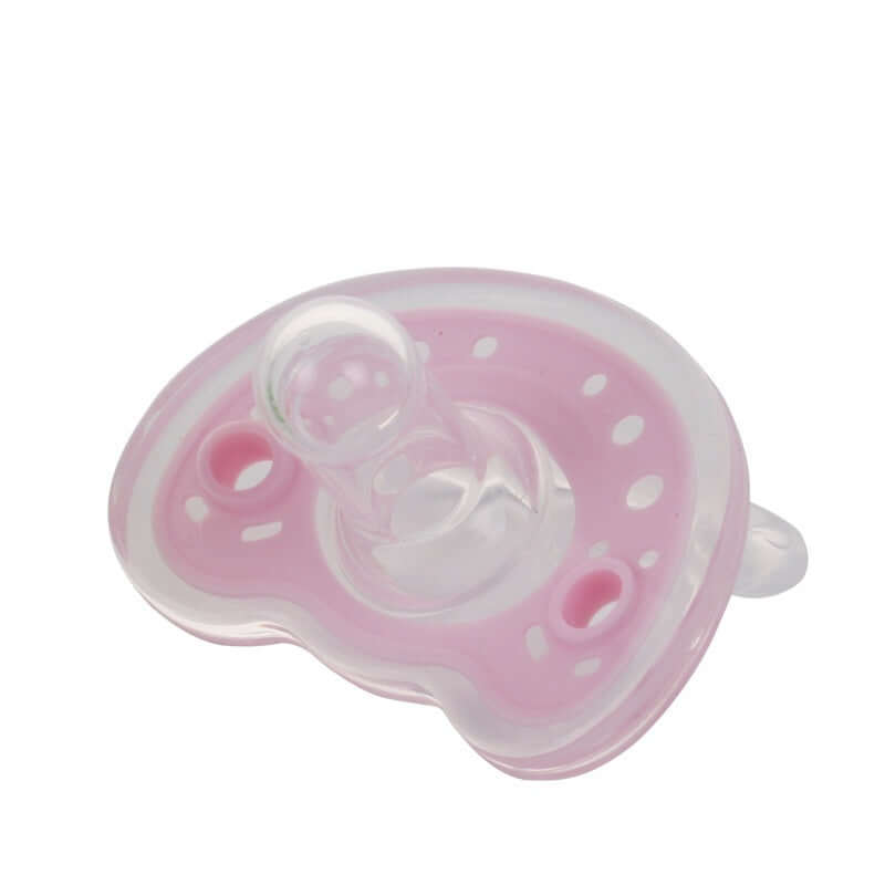 "Full Silica Gel Two-Color Liquid Silicone Baby Pacifier for Sleep Comfort"
