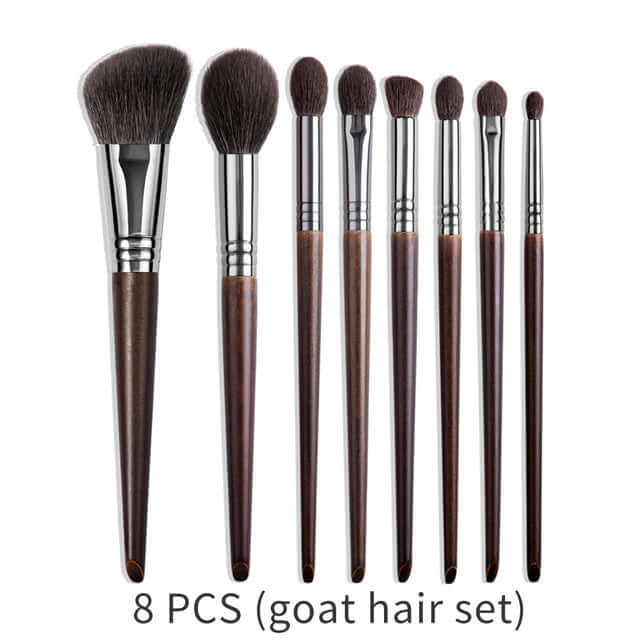 "Natural Makeup Brush Set – Goat Hair Eyeshadow Brushes for Precision and Effortless Application of Eye Makeup"