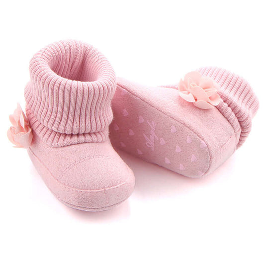 "Spring and Autumn Baby Boots - Three-Women Style, Wholesale Screw Sleeve Socks and Toddler Shoes"