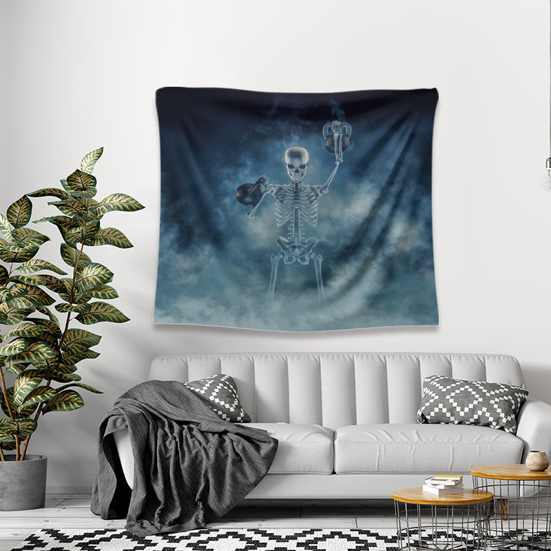 Skull Home Decor Tapestry - Edgy Wall Art for Unique and Bold Interior Design