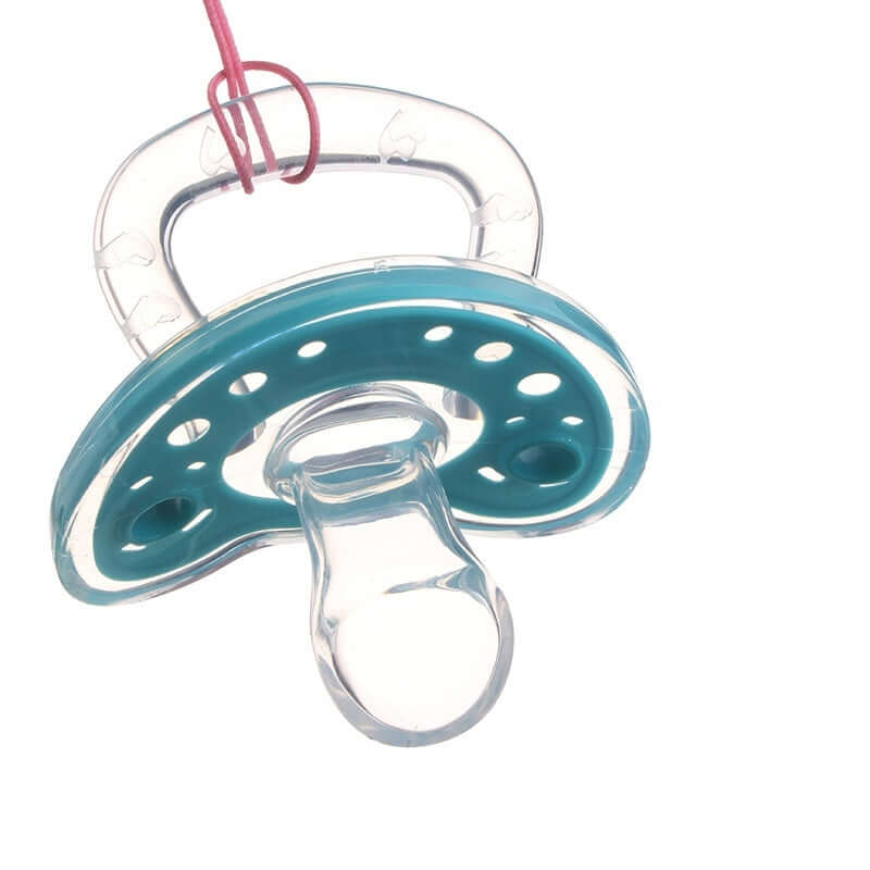 "Full Silica Gel Two-Color Liquid Silicone Baby Pacifier for Sleep Comfort"