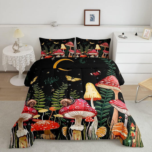 Whimsical Mushroom House Bedding - Perfect for a Charming Bedroom Makeover