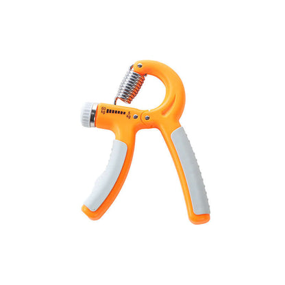 Adjustable orange hand grip strengthener for men's professional fitness equipment and home exercise, 10kg-40kg range.