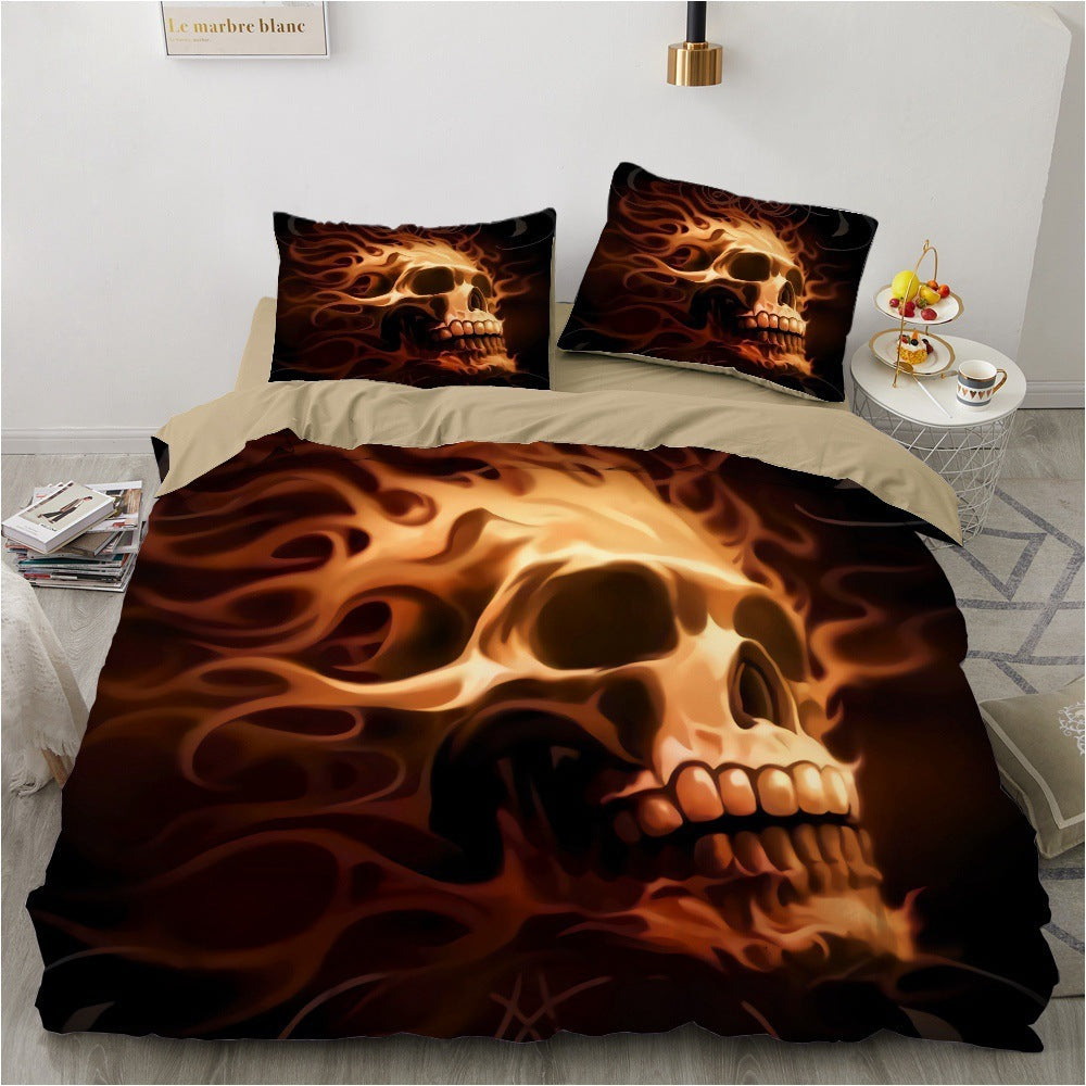 Four-Piece Marble Pillowcase Bedding Set - Luxurious Home Textile for Stylish Sleep Spaces