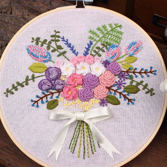"Hand-Embroidered Material Bag - Artisan Craftsmanship and Unique Design"