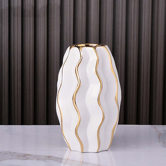 "Simple creative vase with water culture flowers for elegant home decor"