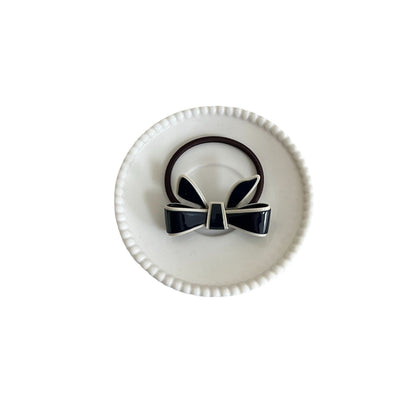 French Retro Acetate Bowknot Hair Ring