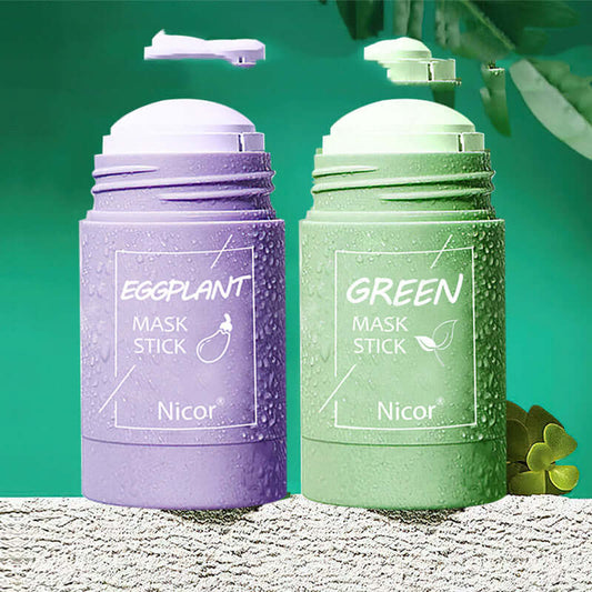 "Green Tea Clay Stick Mask - Oil Control, Anti-Acne, and Whitening Seaweed Mask for Skin Care"