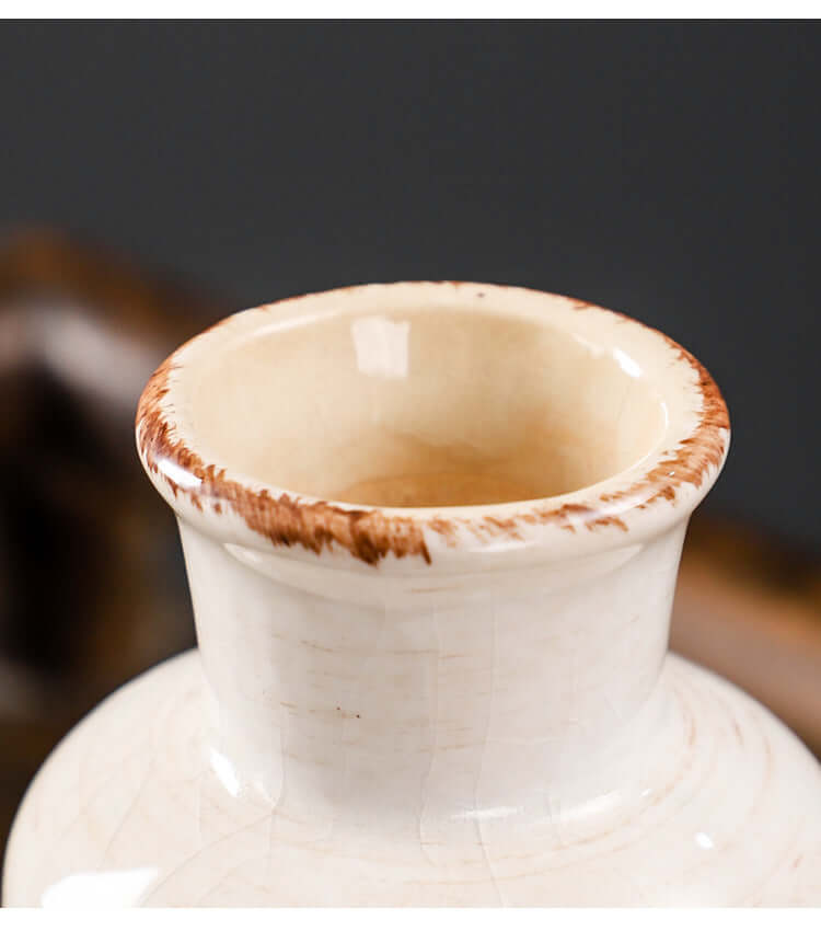 Home decoration vase with garden flowers inserted for a charming interior accent"