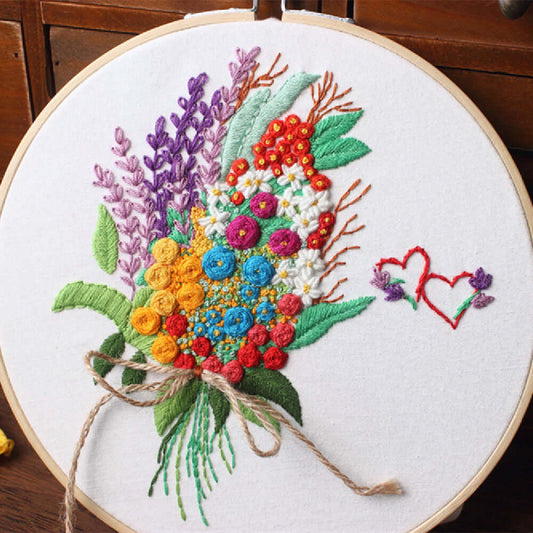 "Hand-Embroidered Material Bag - Artisan Craftsmanship and Unique Design"