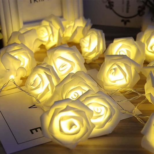 "LED Rose Flower Lights – Beautiful and Illuminating Floral Decor for Romantic and Elegant Settings"