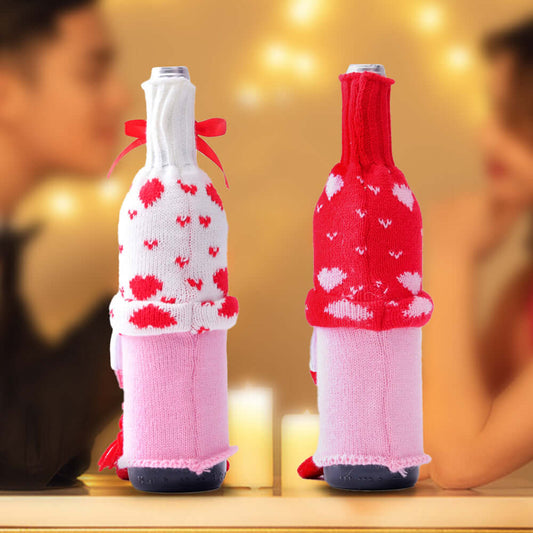 "Faceless Baby Love Wine Bottle Set - Stylish Household Product for Home Use"