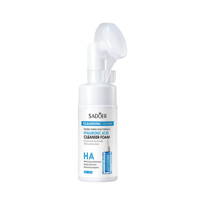 Hyaluronic Acid Amino Acid Cleansing Mousse, 120ml bottle, suitable for all skin types, facial cleanser with moisturizing benefits