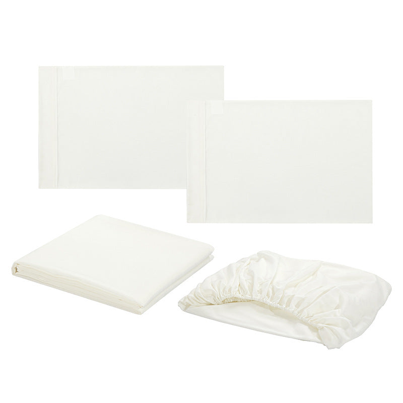 Home Textile Plain Inlay Four-Piece Set - Elegant Bedding for a Sophisticated and Versatile Bedroom Look"
