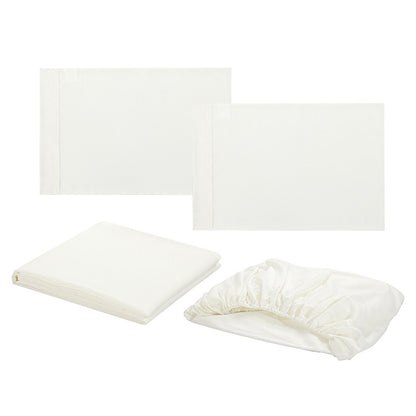 Home Textile Plain Inlay Four-Piece Set - Elegant Bedding for a Sophisticated and Versatile Bedroom Look"