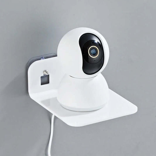 "Living Room Camera Monitoring Shelving Bracket - Adjustable Mounting Solution for Secure and Discreet Camera Placement"