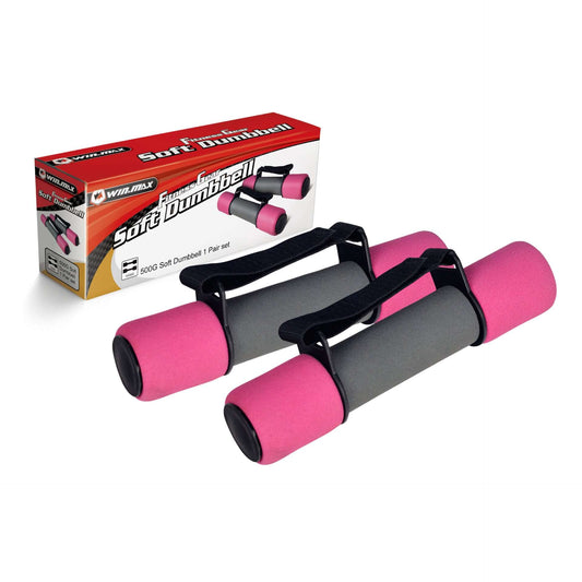 Ladies' dumbbell home exercise fitness equipment: a pair of foam dumbbells for gym aerobics and effective, comfortable workouts at home