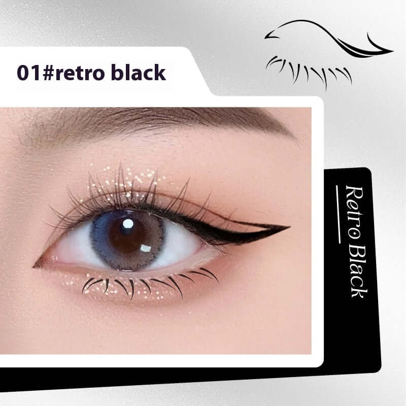 "Double-Headed Lower Eyelash Stamp Pen - Waterproof, Natural-Looking, Long-Lasting Eyeliner for Beauty"