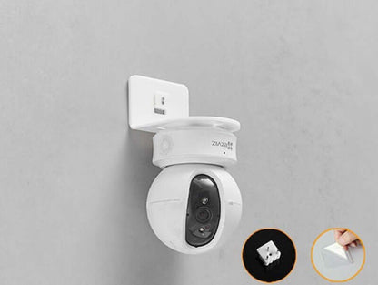 "Living Room Camera Monitoring Shelving Bracket - Adjustable Mounting Solution for Secure and Discreet Camera Placement"