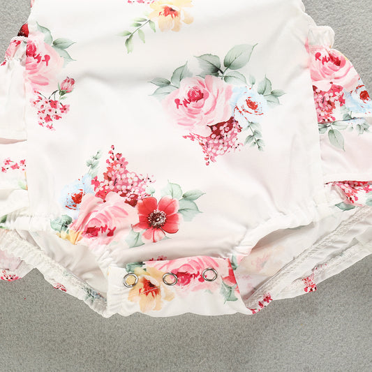 "Summer Children's Floral Baby Clothing - Adorable and Breezy Outfits for Little Girls"