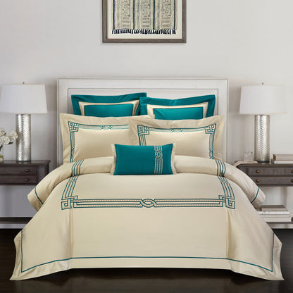 Four-Piece Cotton Embroidery Home Textile Set - Elegant and Soft Bedding for a Touch of Luxury