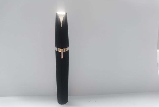 "Mini Electric Eyebrow Trimmer - Lipstick-Sized Painless Razor and Epilator with LED Light for Brows and Hair Removal"