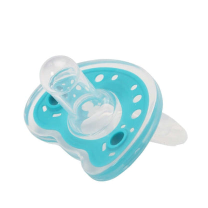 "Full Silica Gel Two-Color Liquid Silicone Baby Pacifier for Sleep Comfort"