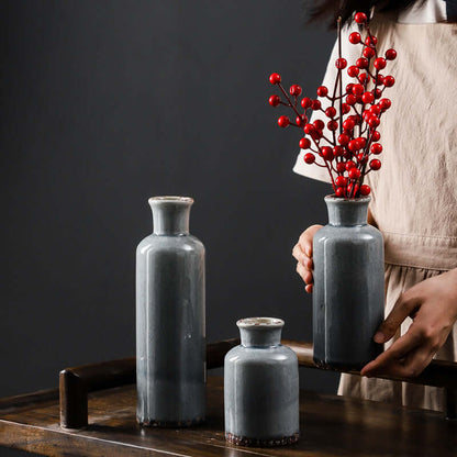 Home decoration vase with garden flowers inserted for a charming interior accent"