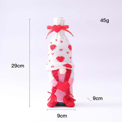 "Faceless Baby Love Wine Bottle Set - Stylish Household Product for Home Use"