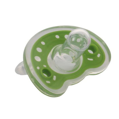 "Full Silica Gel Two-Color Liquid Silicone Baby Pacifier for Sleep Comfort"
